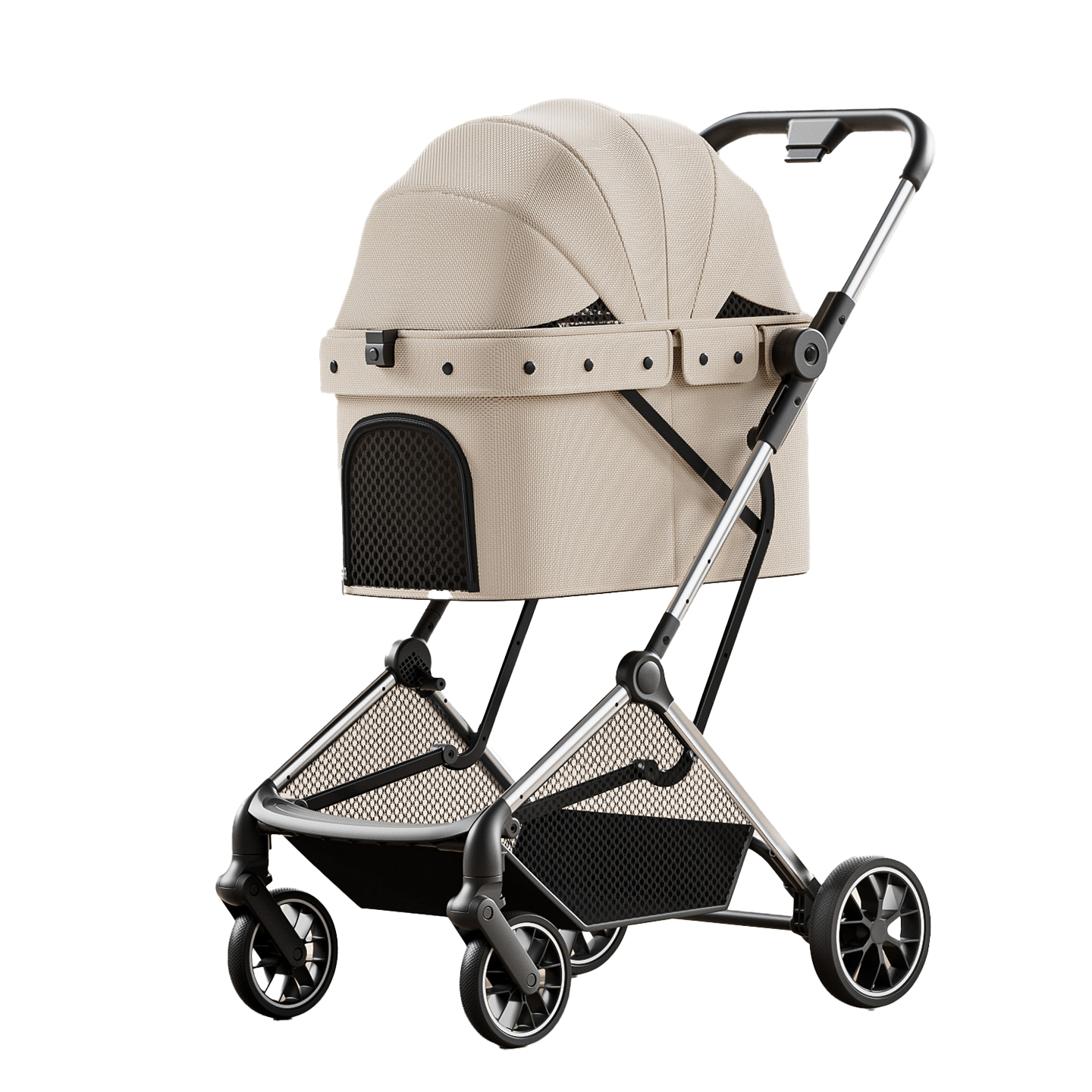 Foldable pet stroller
